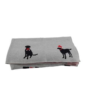 Seasonal Abode Christmas Dogs Knit Throw